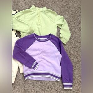 Bundle: 2 of child girl long sleeve sweatshirts size 6-7